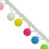 5 Yards Of Lorelli Pompom Fringe Trim 3/4" | 5 Yard Cut White Multi 2 5 Yards Of Lorelli Pompom Fringe Trim 3/4" | 5 Yard Cut White Multi -Michaels Fabric Sale 270371940414288