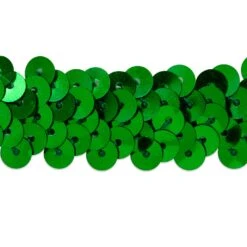 5 Yards Of 2 Row 7/8" Metallic Stretch Sequin Trim | 5 Yard Cut Green -Michaels Fabric Sale 273400826094176 1
