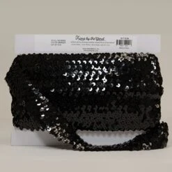 5 Yards Of 4 Row 1 1/2" Metallic Stretch Sequin Trim | 5 Yard Cut Silver -Michaels Fabric Sale 273654885856080