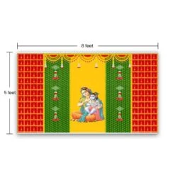 Annaprasana Backdrop 5x8 Feet Indian Traditional Cloth Backdrop Baby Shower Decor Indian Pooja Wall Decor Indian Wall Art Photo Decor Banner Decorative Pooja Cloth Seemantham Favor -Michaels Fabric Sale 273726904202928