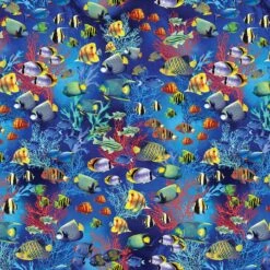 Blue Jewel Of The Sea Cotton Wideback Fabric Per Yard -Michaels Fabric Sale 283254673708400 1