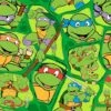 Nickelodeon® Green Heroes In A Half Shell Toss Quilting Cotton Fabric -Michaels Fabric Sale 28810 46332 647941