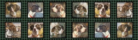 Wild Wings Point North Setter Block Cotton Fabric 3 Wild Wings Point North Setter Block Cotton Fabric