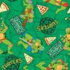 Nickelodeon TMNT Turtle Power Pizza Toss Cotton Fabric -Michaels Fabric Sale 28810 49239 647331