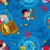Disney® Jake Treasure Ahoy Toss Blue Quilting Cotton Fabric -Michaels Fabric Sale 28810 51231 160331