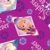 Disney® Frozen Sisters Forever Floral Badge T Purple Quilting Cotton Fabric -Michaels Fabric Sale 28810 52241 D43941 u