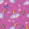 Disney® Sofia & Friends Fuchsia Cotton Fabric -Michaels Fabric Sale 28810 52381 ZF3941