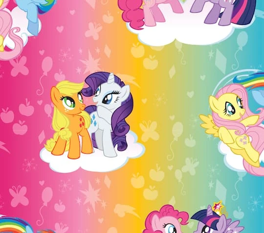 Hasbro My Little Pony Ombre Toss Cotton Fabric 3 Hasbro My Little Pony Ombre Toss Cotton Fabric