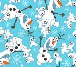 Disney® Frozen Fever Olaf Snowman Toss Cotton Fabric -Michaels Fabric Sale 28810 56848 160331 1