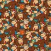 NINTENDO Brown Donkey Kong Allover Quilting Cotton Fabric -Michaels Fabric Sale 28810 59423 216331 u