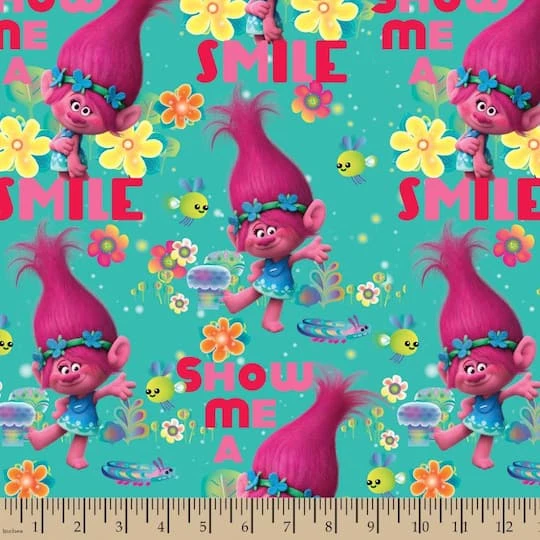 Trolls Poppy True Colors Are Beautiful Quilting Cotton Fabric 5 Trolls Poppy True Colors Are Beautiful Quilting Cotton Fabric - Image 3