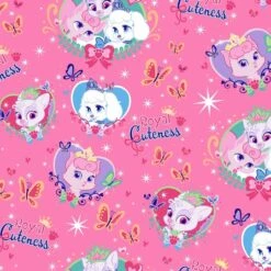 Disney® Pink Royal Cuteness Quilting Cotton Fabric