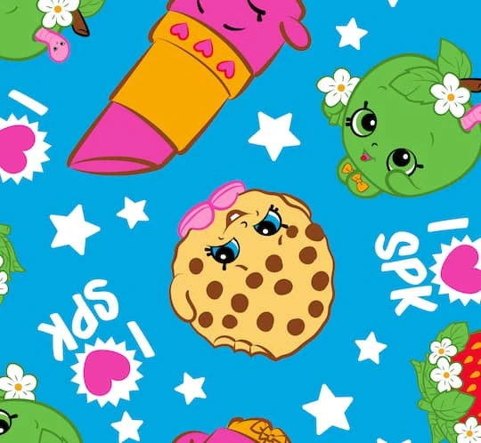Shopkins Buddies Fleece Fabric 5 Shopkins Buddies Fleece Fabric - Image 3