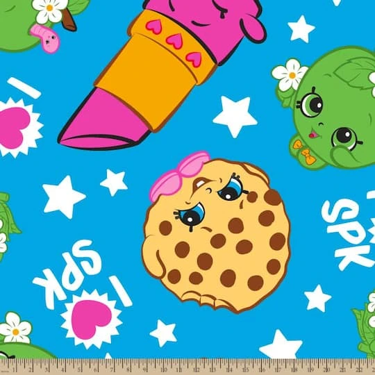 Shopkins Buddies Fleece Fabric 3 Shopkins Buddies Fleece Fabric