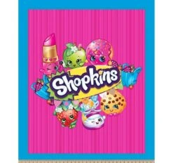 Shopkins Panel Wallhanging Cotton Fabric -Michaels Fabric Sale 28810 60455 L55331 2 1