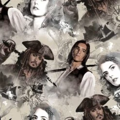 Disney® Tan The Sea Rules All Quilting Cotton Fabric -Michaels Fabric Sale 28810 64430 J373315 u 1