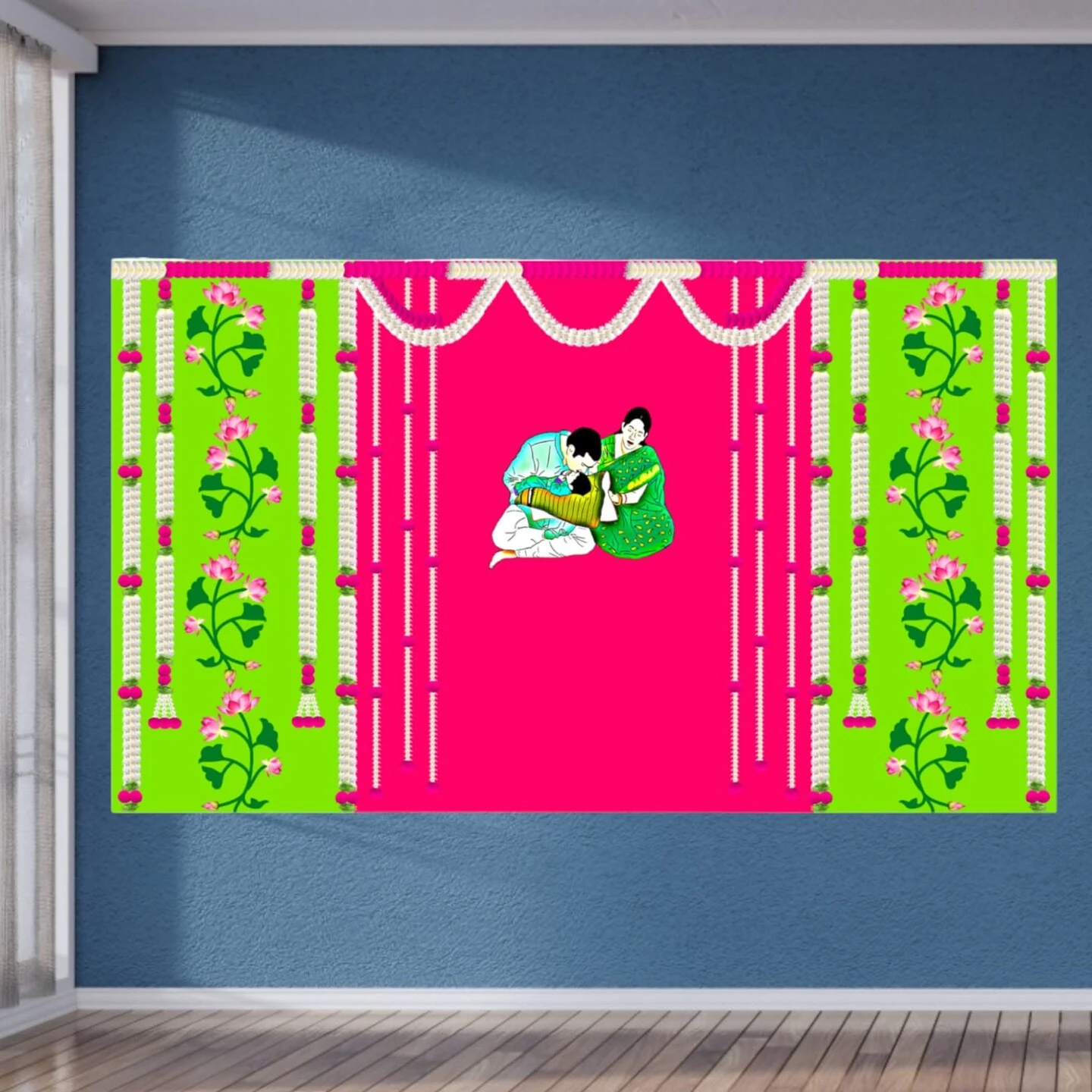 Anaprasana Backdrop, Annaprashan Banner, Annaprashan Backdrop, Annaprashan Ceremony, Annaprasana Decor, Baby Shower Decor 19 Anaprasana Backdrop, Annaprashan Banner, Annaprashan Backdrop, Annaprashan Ceremony, Annaprasana Decor, Baby Shower Decor - Image 17