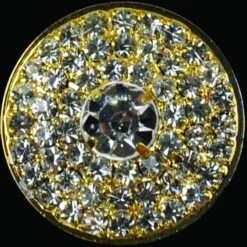 Belagio Rhinestone Shank Button, 1" Diameter, 1 Piece, Disc Design, Gold/Crystal 6 Belagio Rhinestone Shank Button, 1" Diameter, 1 Piece, Disc Design, Gold/Crystal -Michaels Fabric Sale 2976487479449 1
