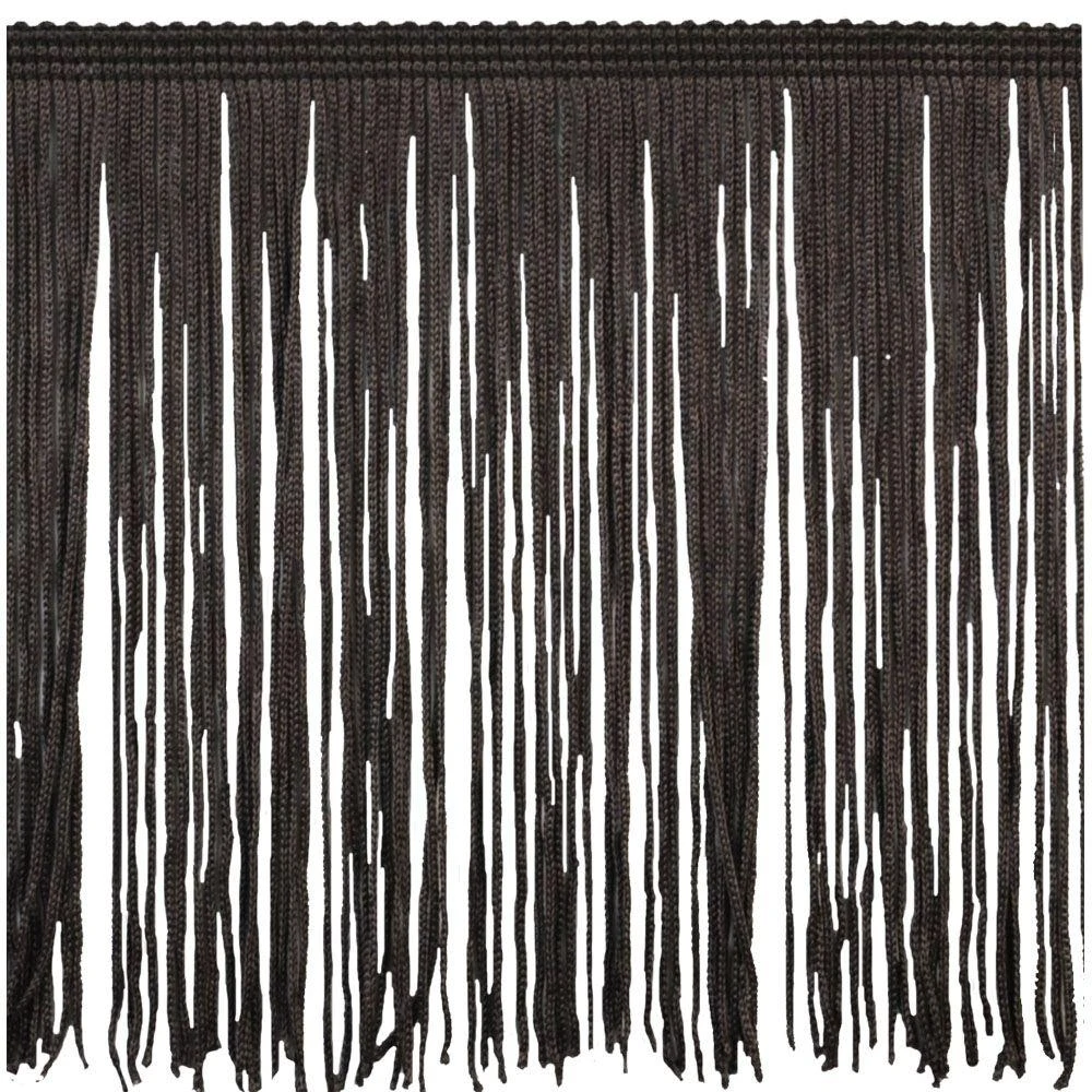 Belagio Chainette Fringe, 6" Wide, Brown, 10-Yard Bolt 5 Belagio Chainette Fringe, 6" Wide, Brown, 10-Yard Bolt - Image 3