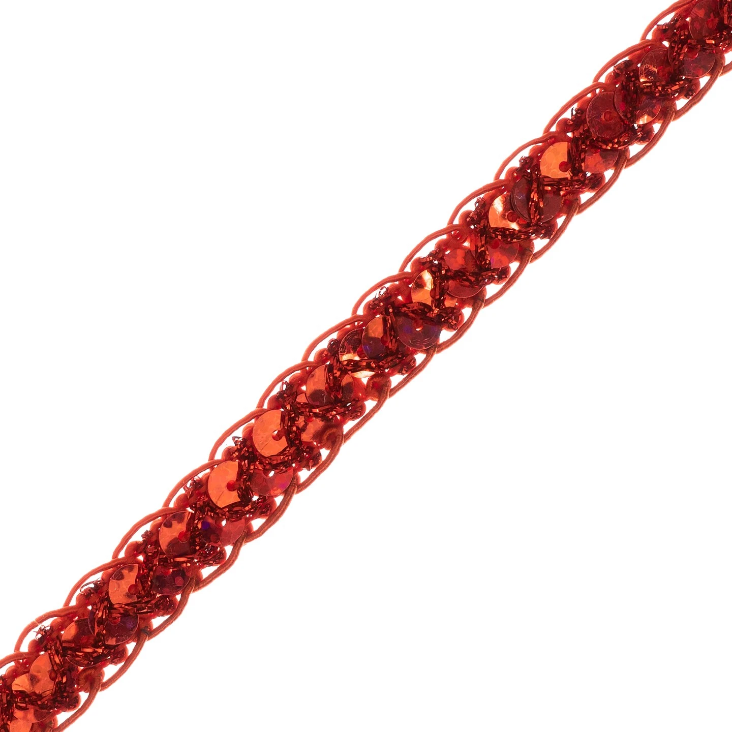 100yards Of Thea Sequin Braid Cord Trim | 100 Yard Cut Red 9 100yards Of Thea Sequin Braid Cord Trim | 100 Yard Cut Red - Image 7