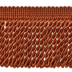5 Yards Of Cadee 3" Bullion Fringe Trim | 5 Yard Cut Cinnamon
