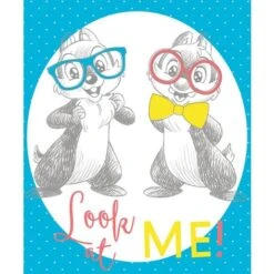 Disney Dress To Impress Collection - Chip N Dale Look At Me Panel-Blue