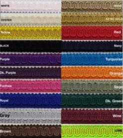 1/2" Scroll Braid Gimp W/ Backing - 12 Continuous Yards - Many Color Options! Royal -Michaels Fabric Sale 30658383785264 2