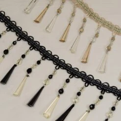 Genevieve Bead Fringe Trim Purple Multi 8 Genevieve Bead Fringe Trim Purple Multi -Michaels Fabric Sale 317716632559536