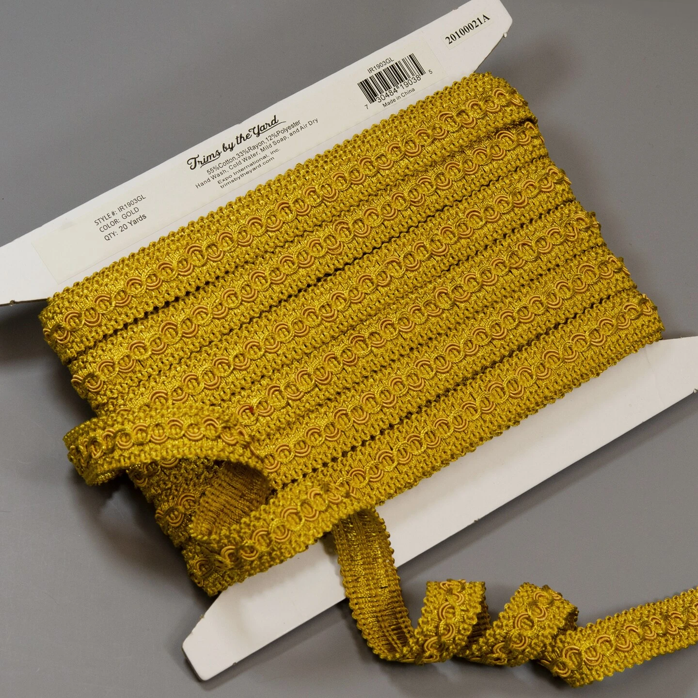 5 Yards Of Sheena Woven Circle Braid Trim | 5 Yard Cut Yellow Gold 6 5 Yards Of Sheena Woven Circle Braid Trim | 5 Yard Cut Yellow Gold - Image 4