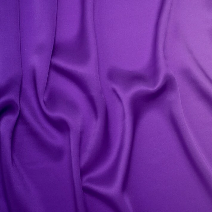 1 Yard Ombre Silk Charmeuse Fabric In Lavender, Grape And Dark Purple 53 Inch Width 5 1 Yard Ombre Silk Charmeuse Fabric In Lavender, Grape And Dark Purple 53 Inch Width - Image 3