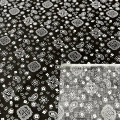 1 Yard Bandana Print Poly Cotton Fabric 58" White -Michaels Fabric Sale 338949067122096