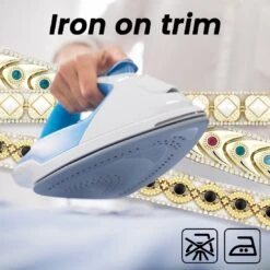 5/8" Rubina Rhinestone Iron-On, Versatile Trim, 5-Yard Cut, Multi Colors 31 5/8" Rubina Rhinestone Iron-On, Versatile Trim, 5-Yard Cut, Multi Colors -Michaels Fabric Sale 345611308384656 1