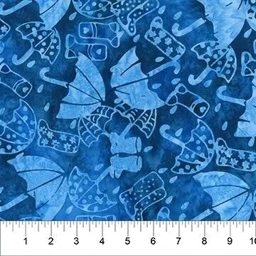Banyan 83291-48 - Secret Garden - It's Raining Denim 45" Fabric Per Yard 3 Banyan 83291-48 - Secret Garden - It's Raining Denim 45" Fabric Per Yard