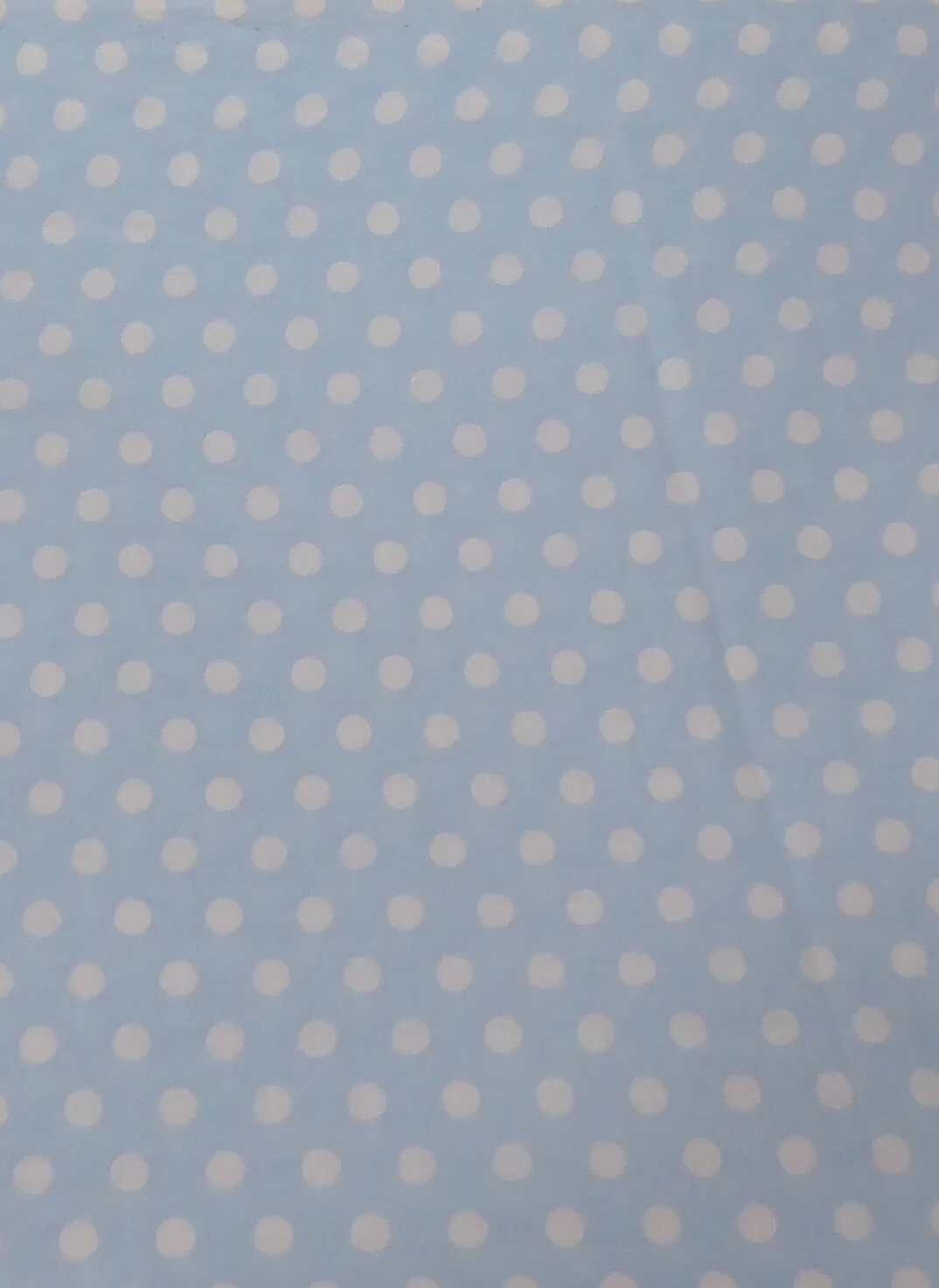 GENERIC Light Blue With White Dots Cotton Fabric By The Yard 4 GENERIC Light Blue With White Dots Cotton Fabric By The Yard - Image 2