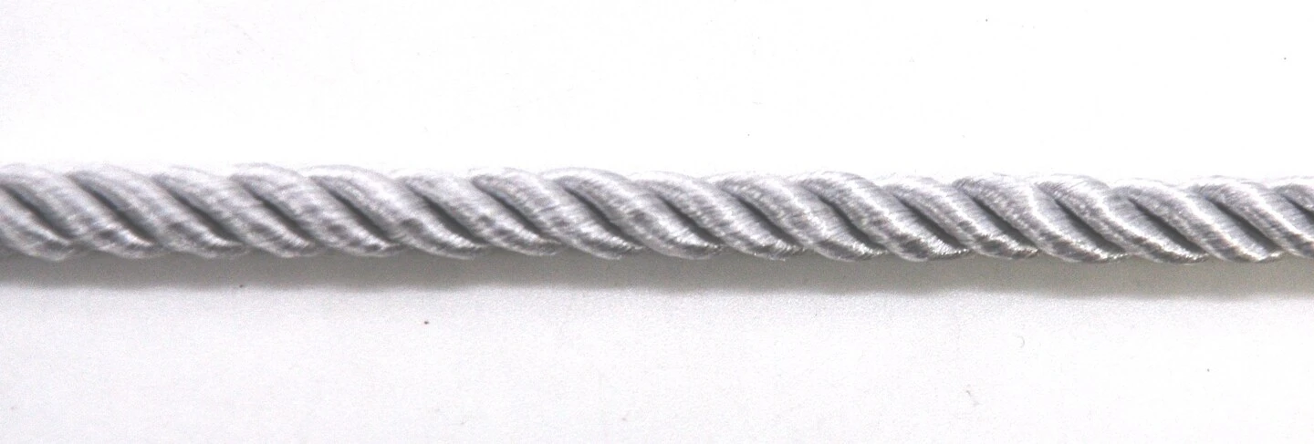 Belagio Cord Trim, 3/16" Wide, Softer Collection, 50 Yards, Silver 3 Belagio Cord Trim, 3/16" Wide, Softer Collection, 50 Yards, Silver