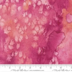 Pink Rose Flow Basic Watercolor Painting 44"/45" Fabric Per Yard