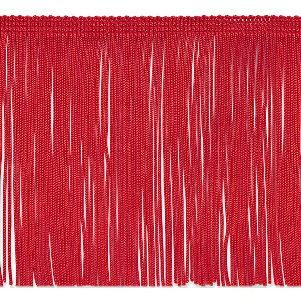 20 Yards Of 6" Chainette Fringe Trim | 20 Yard Cut Red 10 20 Yards Of 6" Chainette Fringe Trim | 20 Yard Cut Red - Image 8