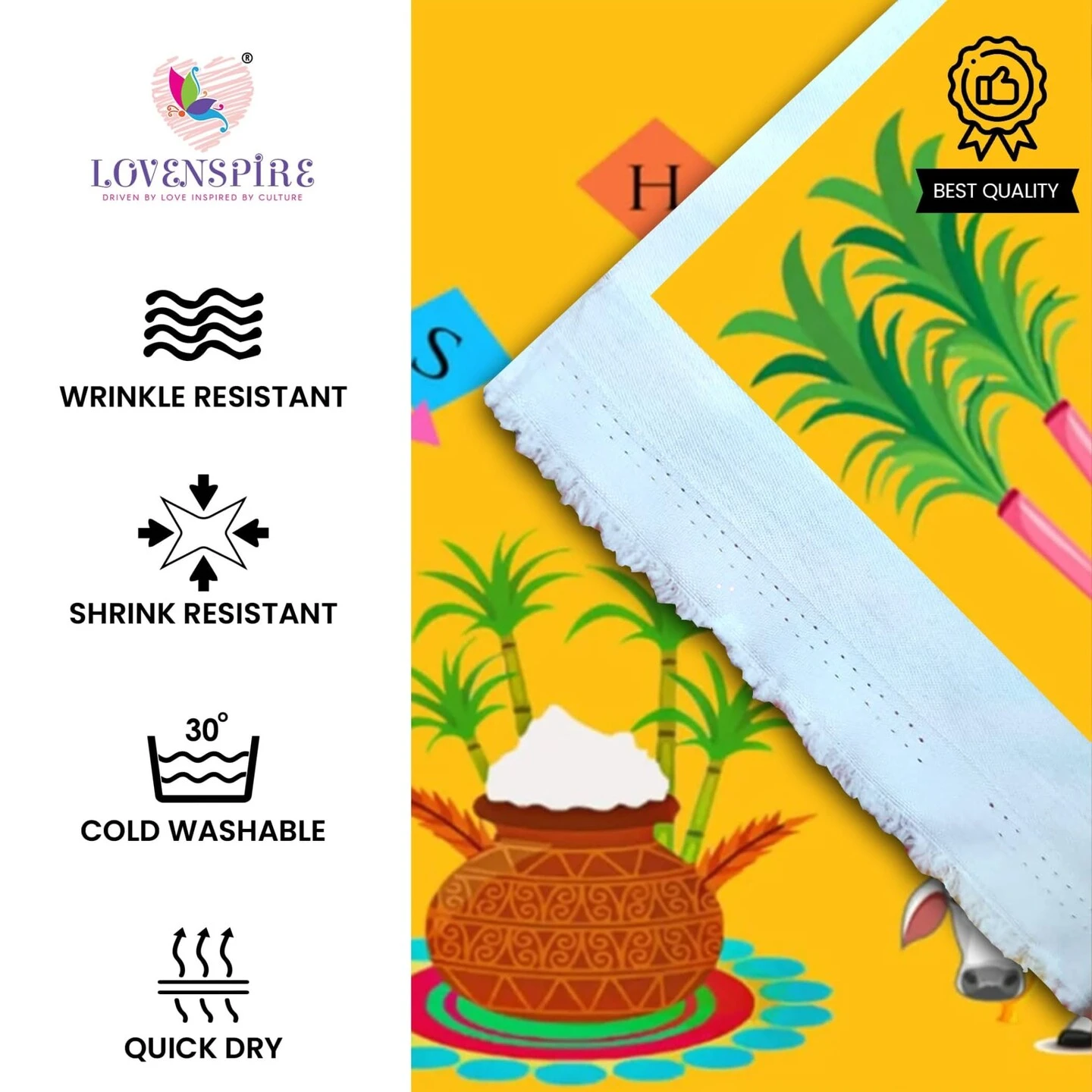 Happy Makar Sankranti Backdrop Banner - Sankranthi Decor Indian Harvest Festival Background Holiday Banner Wall Background Sankranti Party Celebration Decorations Photo Props 11 Happy Makar Sankranti Backdrop Banner - Sankranthi Decor Indian Harvest Festival Background Holiday Banner Wall Background Sankranti Party Celebration Decorations Photo Props - Image 9