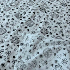 1 Yard Bandana Print Poly Cotton Fabric 58" Black -Michaels Fabric Sale 37470280230320 3