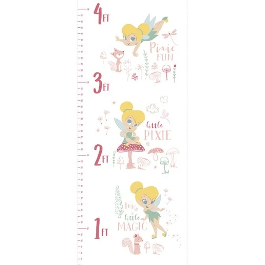 Camelot Fabrics Peter Pan & Tinkerbell Tinkerbell Growth Chart 18" Panel 3 Camelot Fabrics Peter Pan & Tinkerbell Tinkerbell Growth Chart 18" Panel