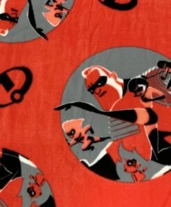 Licensed Disney Pixar Incredibles Red Fleece Fabric By The Yard -Michaels Fabric Sale 392591390903728 2