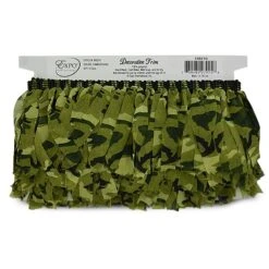 10 Yards Of Kirk 4" Camouflage Fatigue Fringe Trim | 10 Yard Cut -Michaels Fabric Sale 394627006105232 1