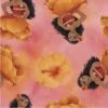 Disney's Moana Floral Toss Peach Cotton Fabric By The Yard -Michaels Fabric Sale 409703581958256