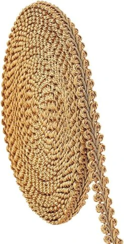 15 Yards Golden Gimp Braid Trim 13mm Gold Polyester -Michaels Fabric Sale 410903574753712 1