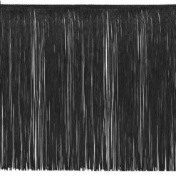10 Yards Of 15" Chainette Fringe Trim | 10 Yard Cut Black