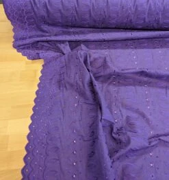 1 Yard Cotton Eyelet Fabric 44/45″ Wide PolyCotton Blend With Embroidered Floral Design Green -Michaels Fabric Sale 414566781553328 1