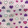 1 Yard Purple Hearts Poly Cotton Fabric 59/60 Inches Width -Michaels Fabric Sale 432462476488112