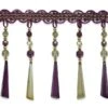 Genevieve Bead Fringe Trim Purple Multi -Michaels Fabric Sale 43601903631328