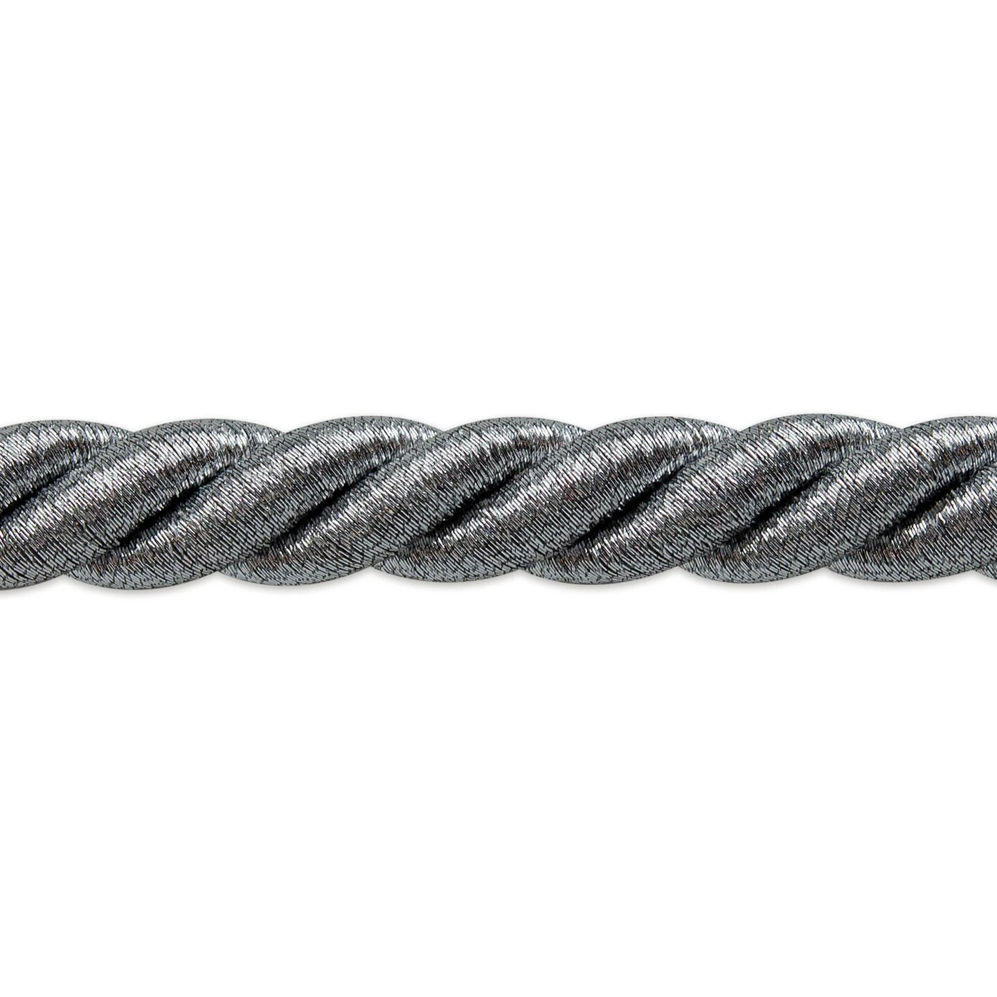 20 Yards Of Holly 3/8" Twisted Cord Trim | 20 Yard Cut Metallic Silver 10 20 Yards Of Holly 3/8" Twisted Cord Trim | 20 Yard Cut Metallic Silver - Image 8