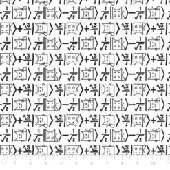 The Big Bang Theory Collection - Math Cat White Licensed Cotton Fabric By The Yard -Michaels Fabric Sale 458290496296496 2